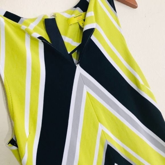 BANANA REPUBLIC Milly Collection Chevron Striped Sleeveless Dress Size 2 - Picture 11 of 12